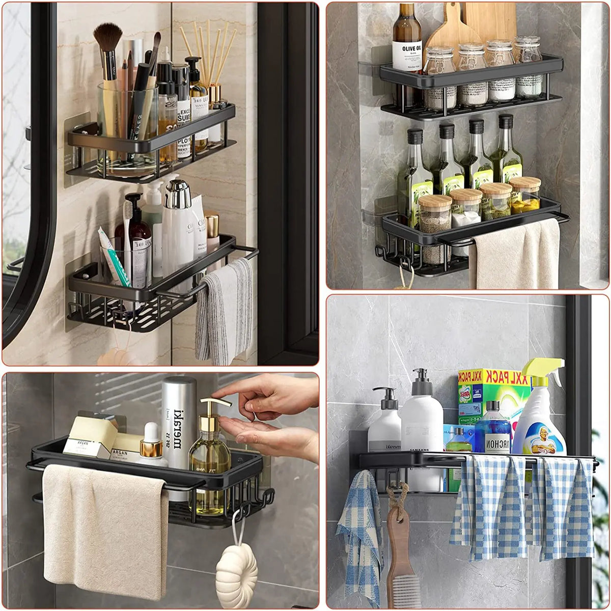 Wall-Mounted Bathroom Shelf