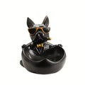 Creative Sunglasses Cool Dog Statue Bulldog Statue Storage Box Animal Decoration Resin Craft Art Statue Home Decoration Gift