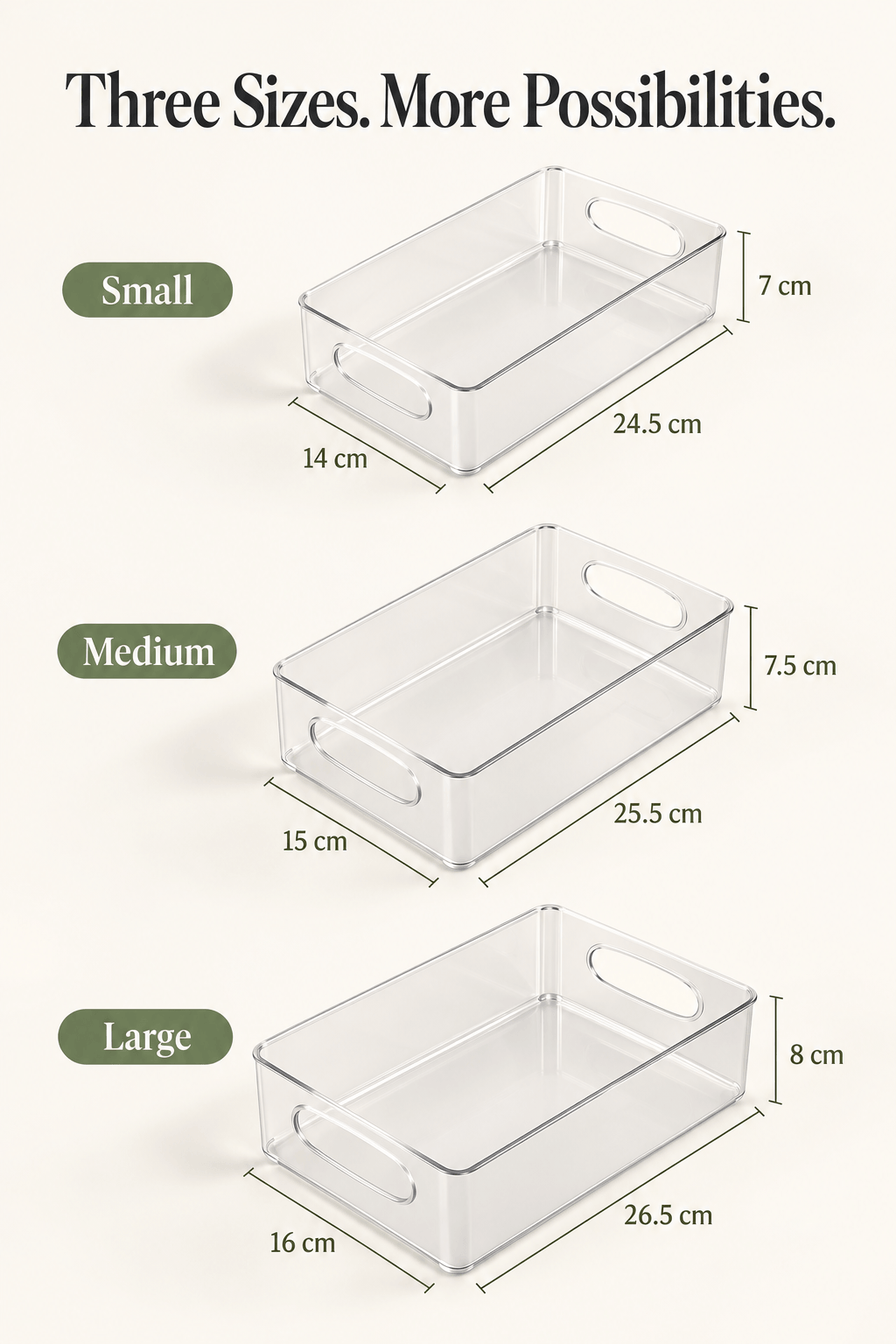 ClearSpace Organizer Set — 6 Pieces